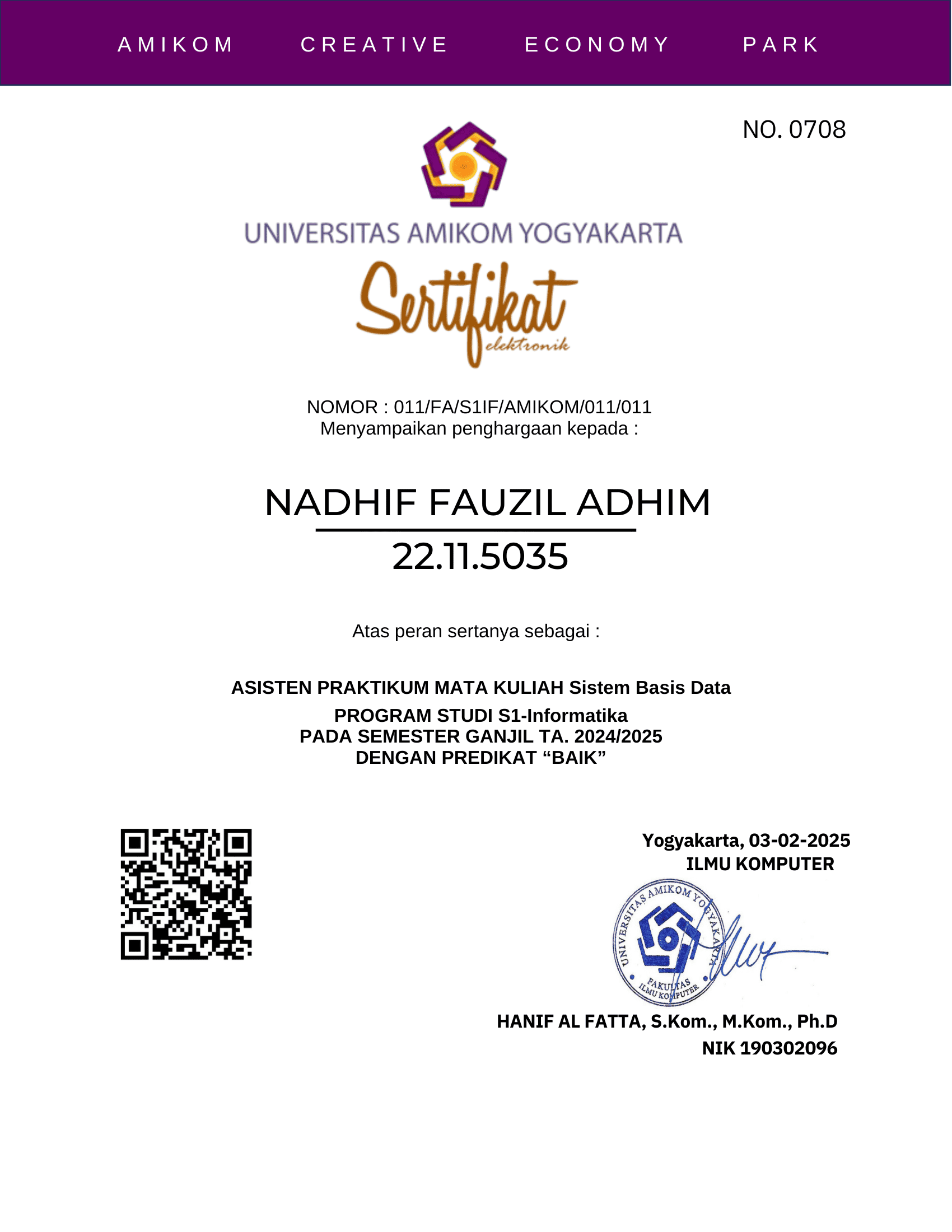 Asisten Praktikum Sistem Basis Data